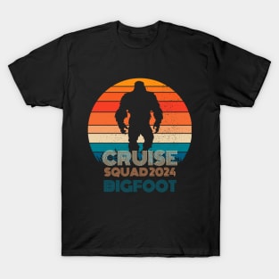 BIGFOOT squad Cruise Family Vacation Cruise squad 2024 Summer T-Shirt T-Shirt